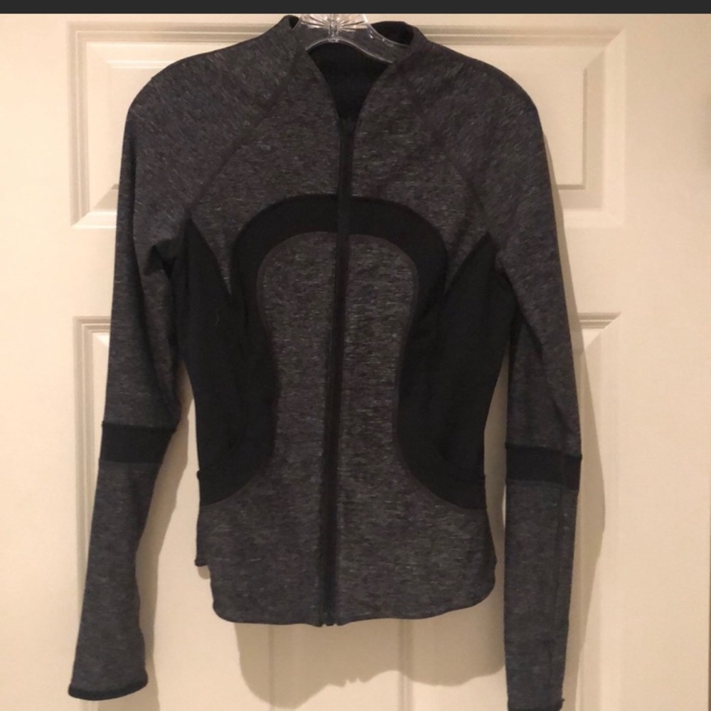 Grey and black Lululemon reversible jacket